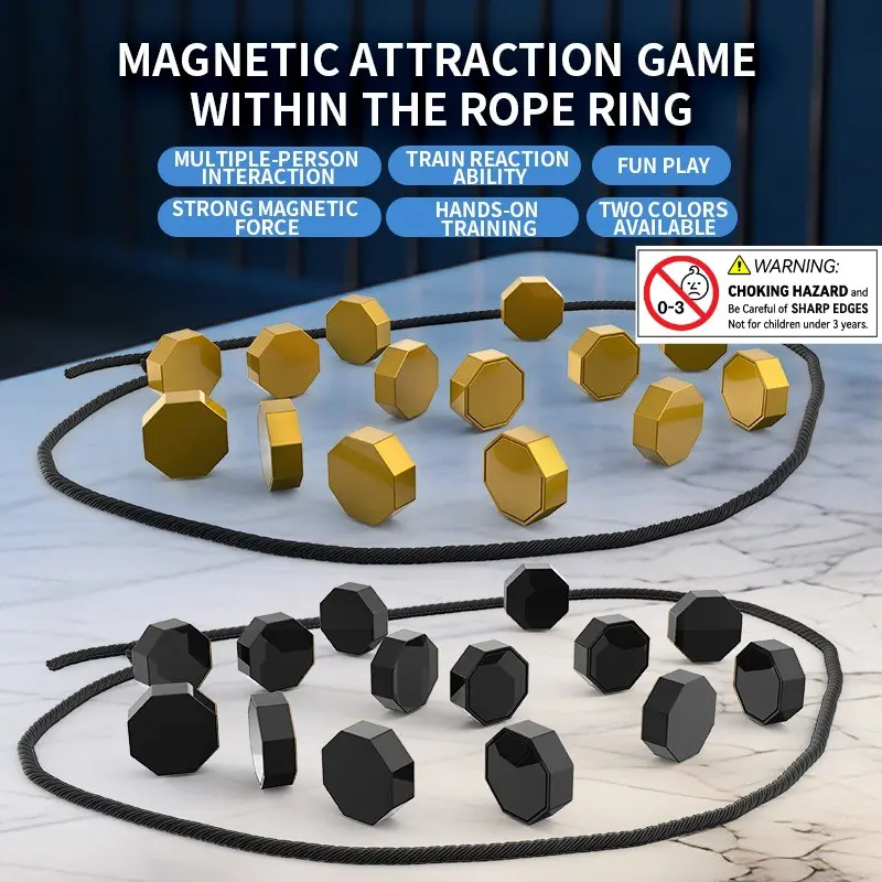 Magnetic Battle Board Game, Parent-Child Two-Person Strategy Puzzle Toy, Fun Magnetic Interaction Tabletop Game, Enhances Reaction Skills, Strategy Board Games