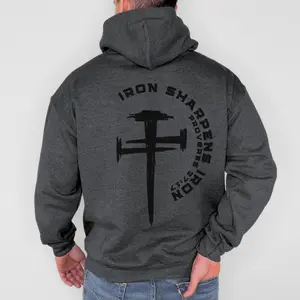 Iron Sharpens Iron Christian Hoodies Jesus Hoodie Christian Streetwear Gym Cover Christian Gym Pump Men Christian Clothes Christian Apparel