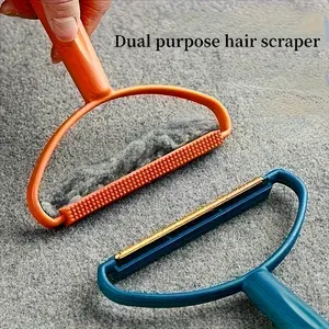 Reusable Plastic Fabric Cleaner Brush, Dual-Sided Scraper for Clothes, Sweaters, Coats, Bedding, Carpets, Pet Supplies, Deshedding Tool, No Power Needed, Cleaning, Removal