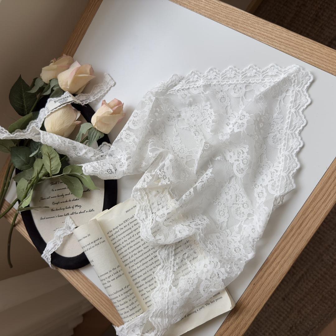 2025 HOT SALE! Y2K Women Lace Tulle Bandage Skirt Stacked Lace Half Skirt Layering Small Butt Curtain Flower Triangle Hair Scarf