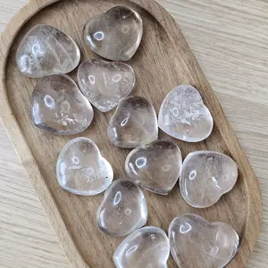 Quartz Puffy Heart Carvings