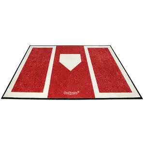 GoSports Baseball and Softball Hitting Mat for Batting Stance Practice - 6 x 4 ft GoSports Baseball and Softball Hitting Mat for Batting Stance Practice - 6 x 4 ft
