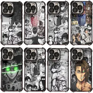 Attack on Titan Phone Case Wings of Freedom Eren Levi  Phone Cases for iPhone 17 Air 16 Pro Max 15 14 Plus 13 12 11 Anime Fan Gift Protective Cover