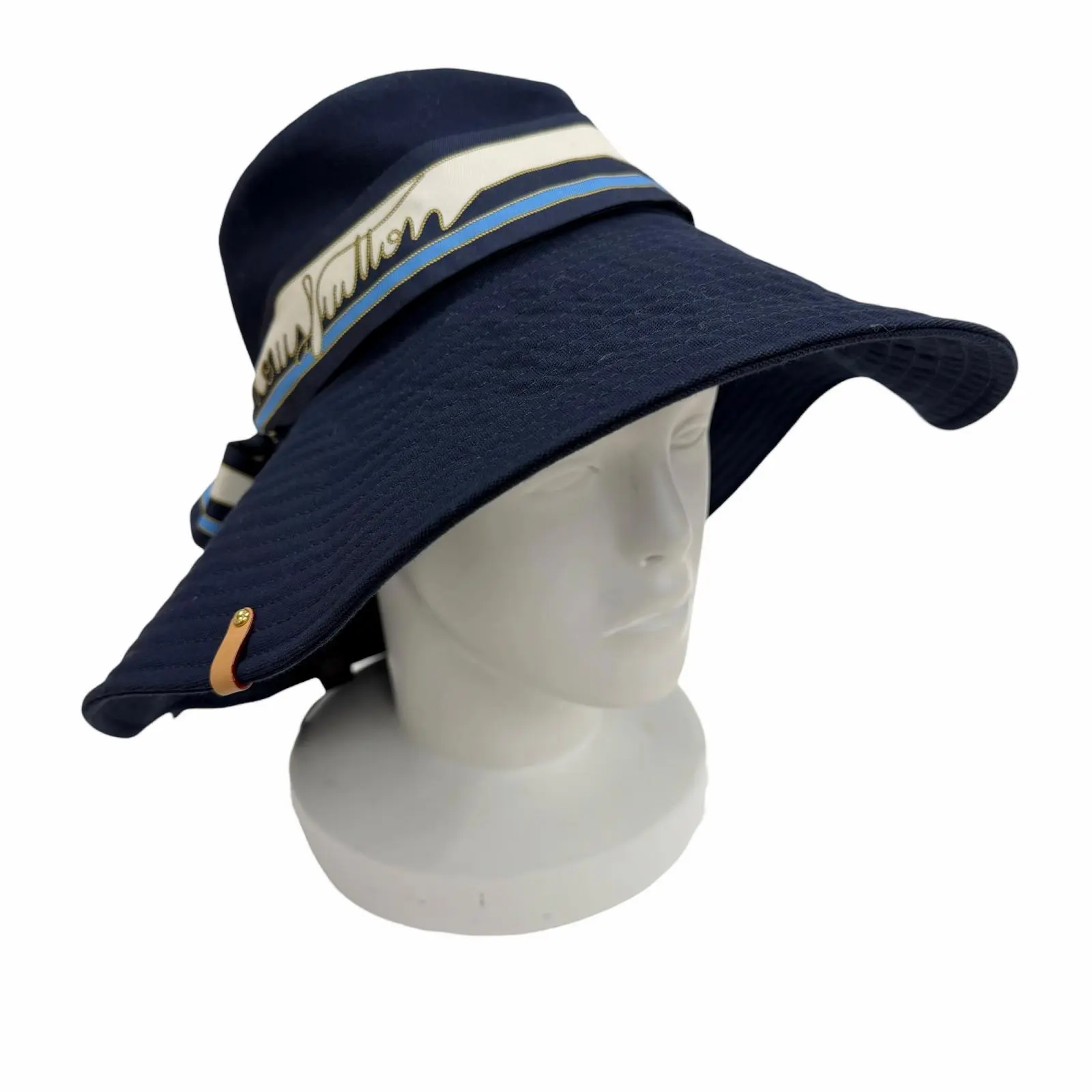 Pre-owned Louis Vuitton Cotton Small Leather Goods Bucket Hat
