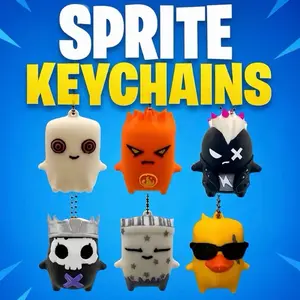Stylish Gaming Sprites Keychain Decor for Gamers! Battle Royale Fans