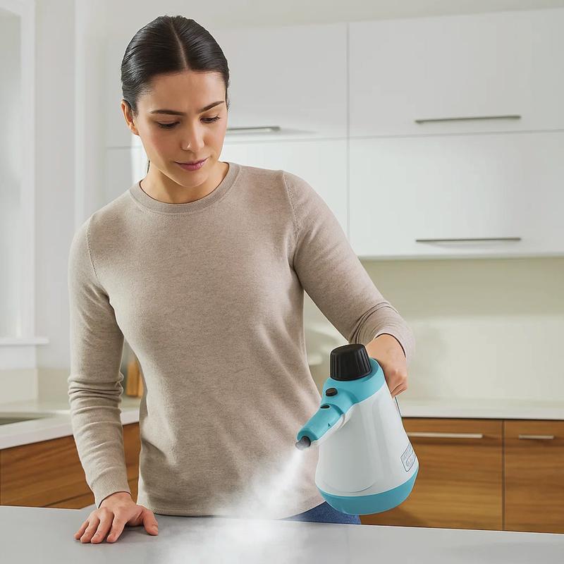 Black + Decker Multi-Use Steam Cleaner + Mop Combo - Versatile Cleaning Tool with Steam Function for Efficient Dirt Removal