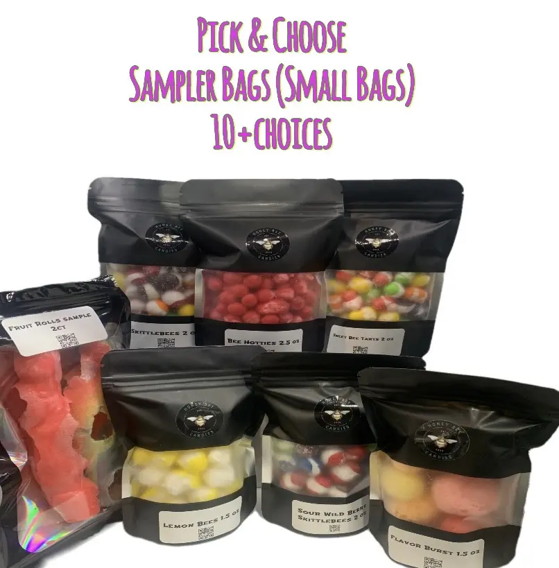 Pick & Choose Freeze Dried Candy Sampler Build Your Own Sweet Snack (Many Options) Small Bags! Pick & Choose Freeze Dried Candy Sampler Build Your Own Sweet Snack (Many Options) Small Bags!