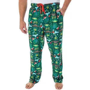 Intimo National Lampoon's Christmas Vacation Men's Allover Print Pajama Pants (MD) Green
