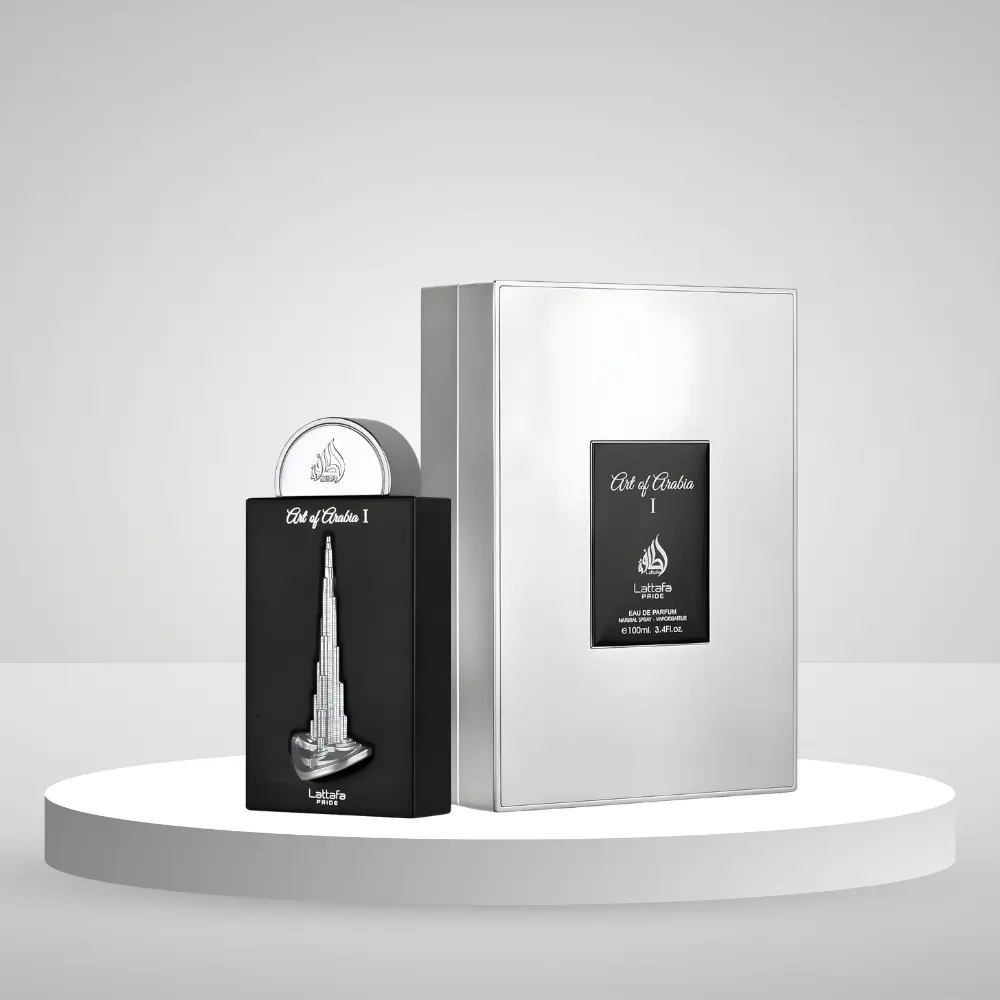 Lattafa Pride Art of Arabia I Eau de Parfum Spray for Unisex, 3.4 Ounce Bold Fragrance Amberwood Patchouli