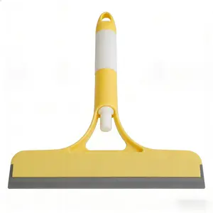 3-in-1 Window Cleaning Scraper – 2025 New Squeegee with 3 Functions, Streak-Free for Glass Doors, Windows & Mirrors, Yellow Holiday Gift