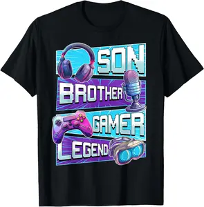 100% Cotton Gamer Shirt Gaming Shirt Video Game Shirts For Boys  T-Shirt
