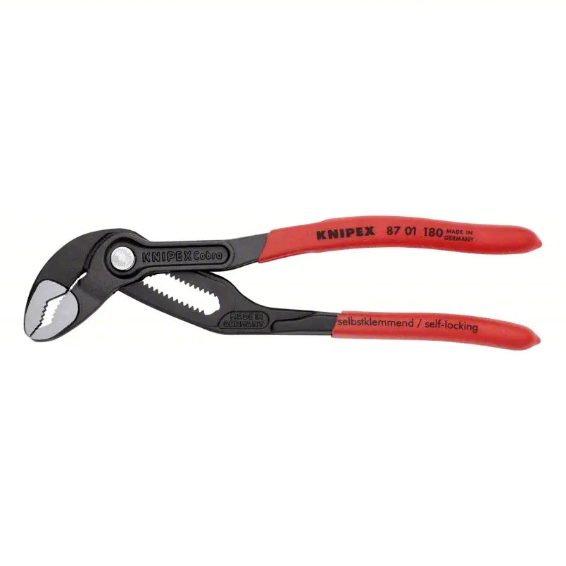 KNIPEX (87 01 180 SBA) 7-1/4" Cobra® Water Pump Pliers KNIPEX (87 01 180 SBA) 7-1/4" Cobra® Water Pump Pliers