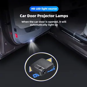 2/4Pcs Wireless LED Door Welcome Light Laser Projector Car Atmosphere Light For Chevrolet Cruze Aveo Captiva Lacetti Accessories