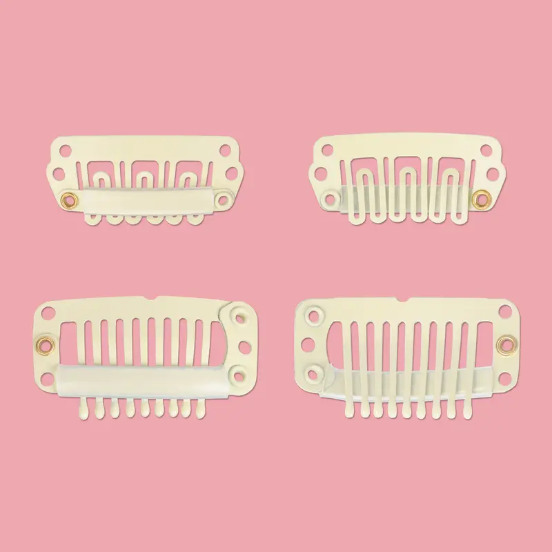 WENNALIFE 4pcs Replacement Clips for Clip in Hair Extensions Blonde Brown Black Sturdy Clips Hold Maintenance #sohochic #TikTokShopFallDealsForYou