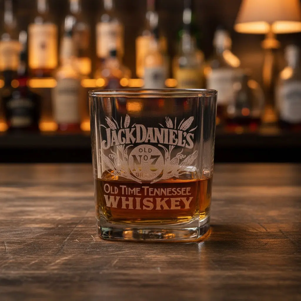 Jack Daniel’s Fenton Etched Glass
