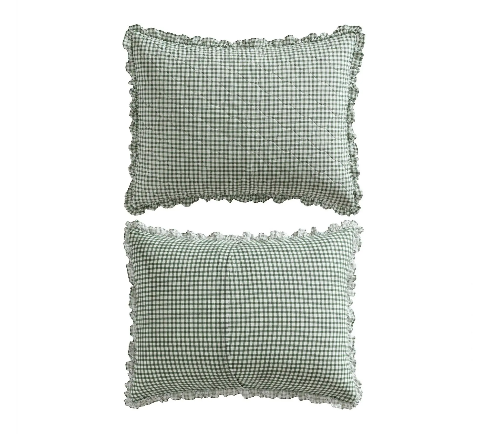 Laura Ashley Gracies Gingham Cotton Twin Quilt Set
