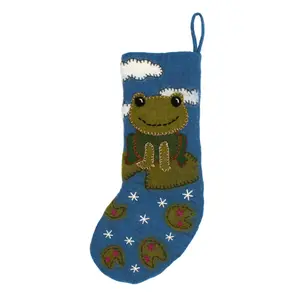 Folk Art Emb Felt Stockings