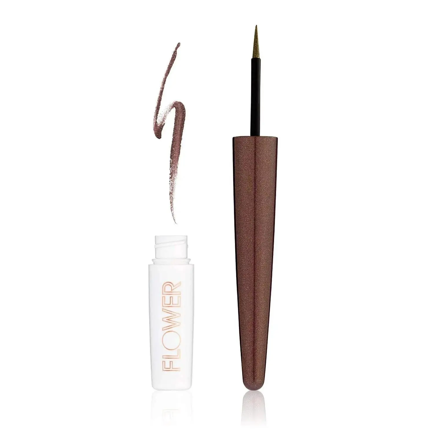 Women's Liquid Kajal Eyeliner, 2 Pack, Long-Lasting Formula with Shimmer Effect for Easy Blending, Light Spiced Scent, For All Skin Types, LK1 Spiced Shade, 0.05 oz