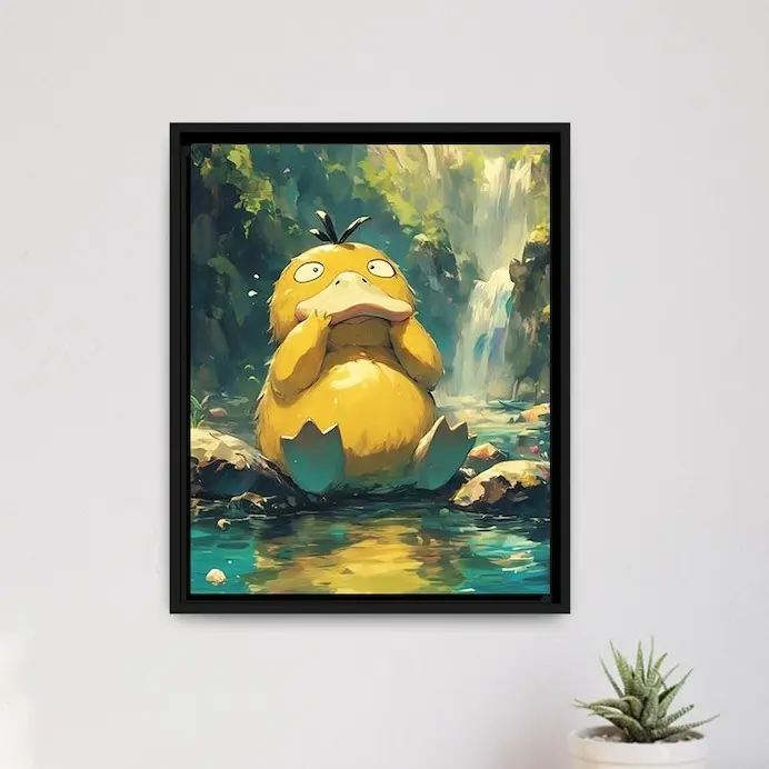 Psyduck Poster, Perfect Gift, Anime Art, Bedroom Home Decor, Unframed Artwork Decoration