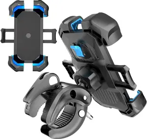 Motorcycle Phone Mount Auto Lock Anti-Shake Bike Phone Holder Handlebar Mount for 4.7"-6.8" Smartphones Motorbike Compatible Secure Hold