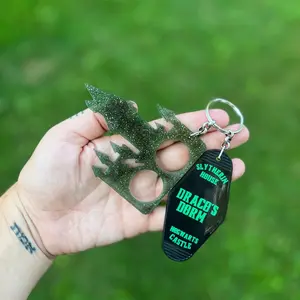Dorm Keychain with castle accent