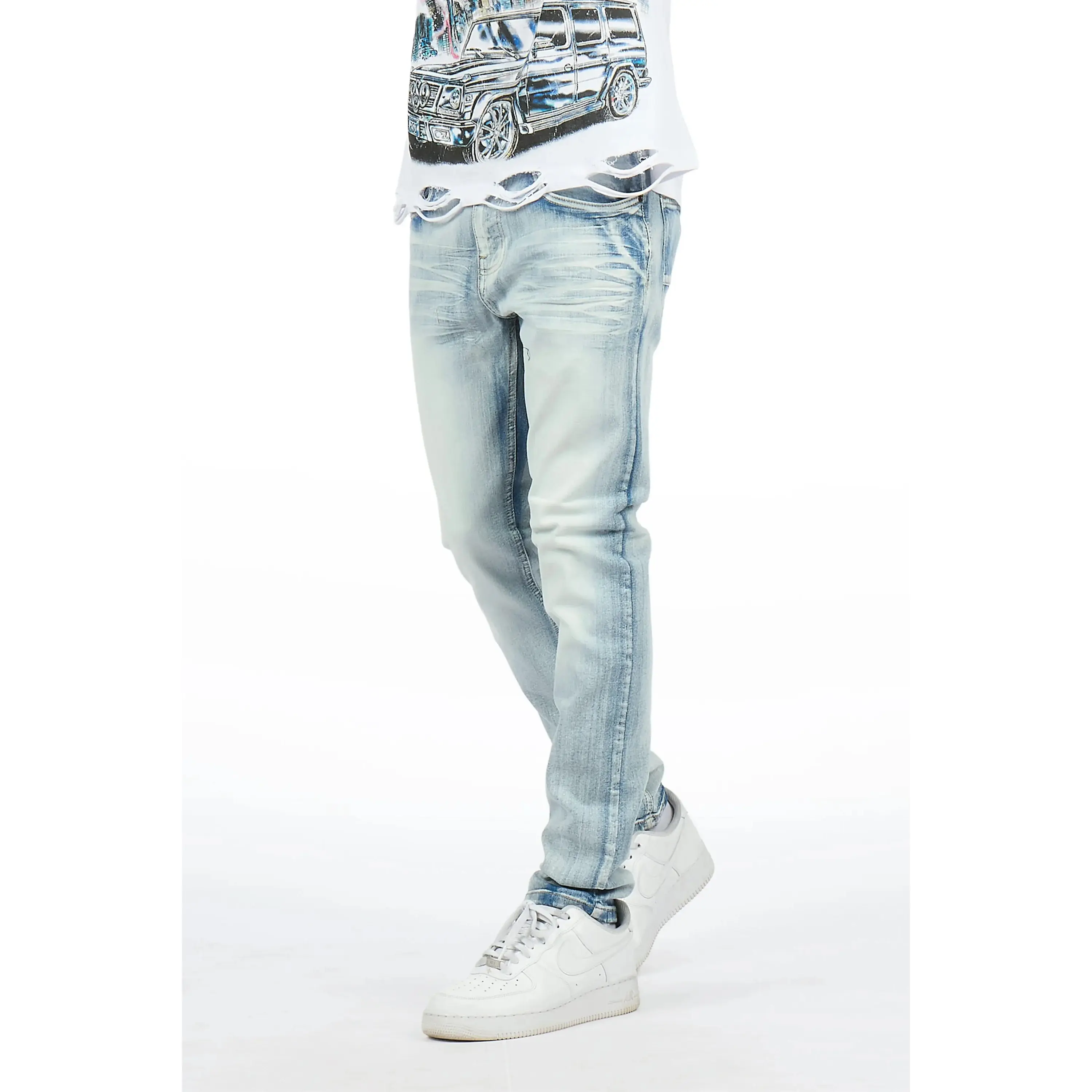 Jerell Light Sand Blue Slim Fit Jean