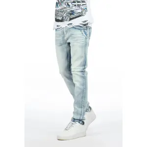 Jerell Light Sand Blue Slim Fit Jean