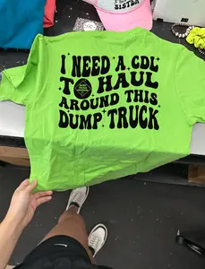 cdl dump truck booty  tee or sweatshirt
