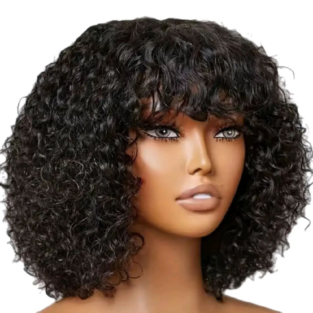 12" Jerry Curly Hair Styling for Men - Curly Haircut with Natural Texture and Volume