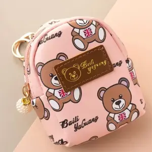 Mini bear pattern coin purse Coin Holder/Purse PU Leather