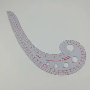 Curve Ruler, 1 Count Soft Plastic Comma Shaped  French Curve Ruler, Sewing Tools for Garment Proportions, Pattern-making, Cutting, Tailoring
