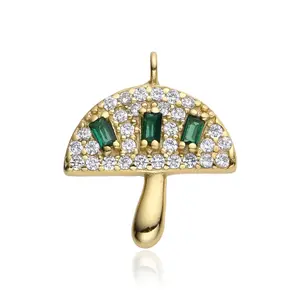 Mushroom Charms, Fashion Jewelry Pendant for Necklaces, Costume Accessories, Necklace