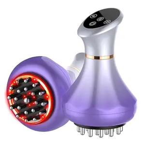 New Purple Meridian Brush，Electric Meridian Brush, Electric Meridian Brush with Heat & Vibration, 4-in-1 Sculpting Machine, Rechargeable Device, Portable Purple Gift