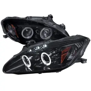 2000-2003 Honda S2000 AP1 Dual Halo Projector Headlights (Glossy Black Housing/Smoked Lens)