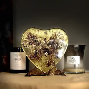 The Golden Explosion Heart - Home Decor & Centerpiece heart
