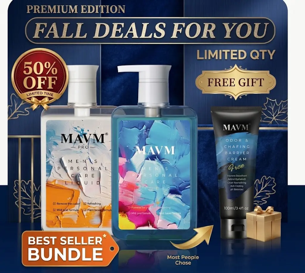【Fall Limited Bundle】MAVM Men's Intimate Wash - basedbodyworks Men's Grooming Essential, Botanical Care, pH-Balanced Care, Gentle Daily Cleanse, Fresh Scent, Odor Defense, All-Day Comfort, Skin-Friendly Formula