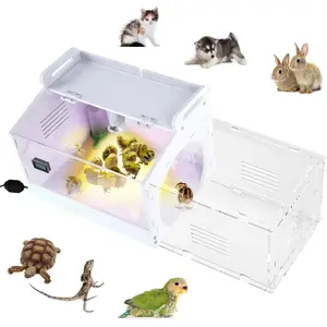 Iarge-Scale Chick Brooder Box Quail Cage Egg Incubator Chick Starter Kit Chicken Brooder 20-35
