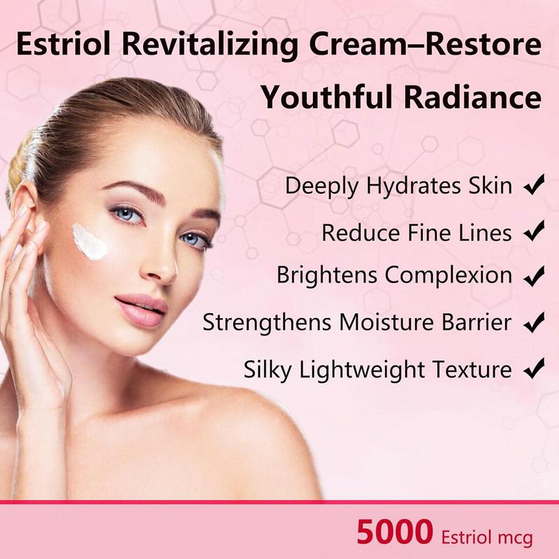 Estriol Cream for Women – Natural Hormone Balance Moisturizer with Wild Yam & Bioidentical Estriol for Firm, Radiant Skin