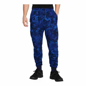 NWT Nike Sportswear Tech Fleece Joggers Camo Blue Mens L
