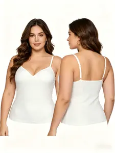 Women's Plus Size Sexy Tank Top 2xl-6xl, Sleeveless Strapless Underwear, Casual All Seasons Wear, Multiple Colors Available