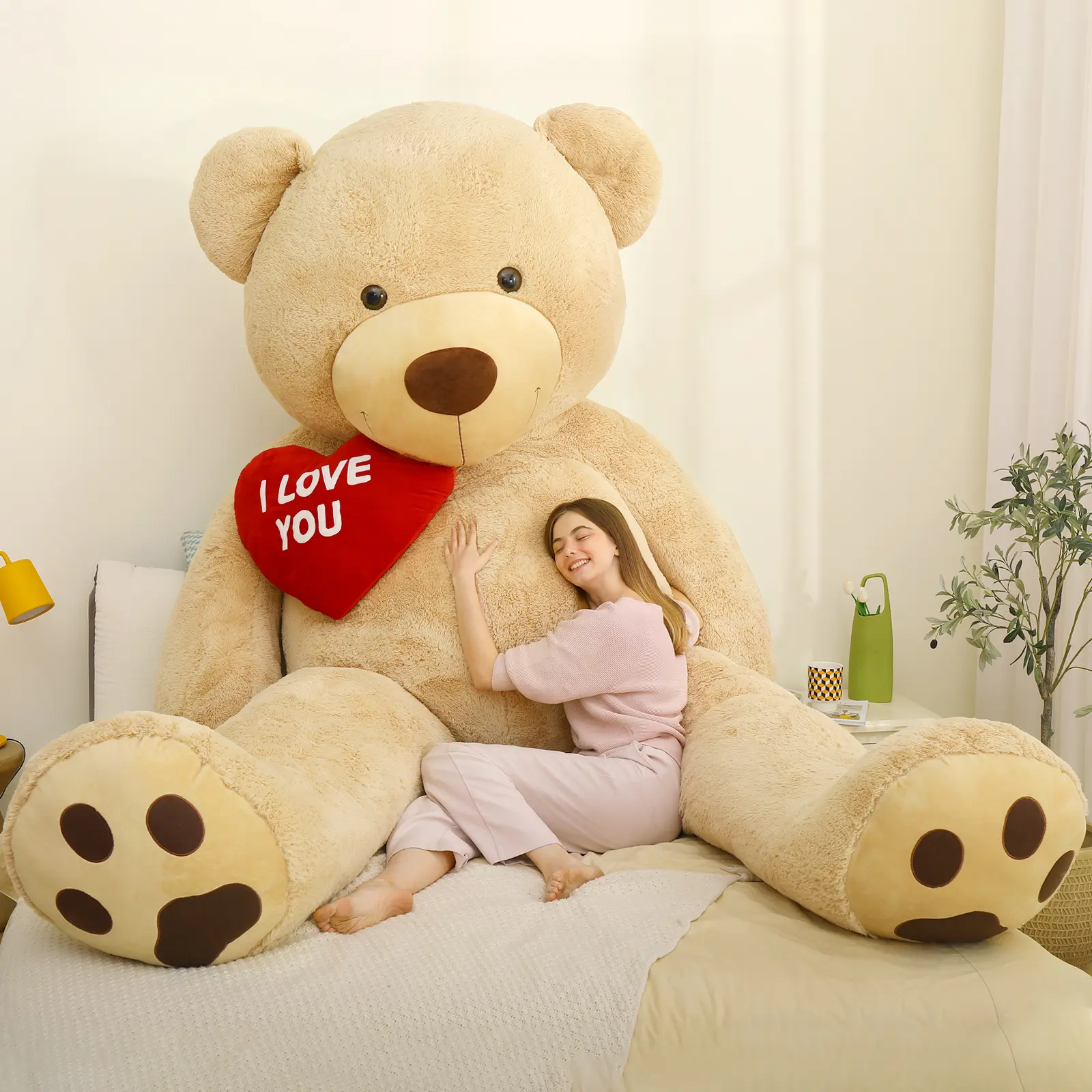 Huge Jumbo Teddy Bear 8.5ft 10ft | Super Soft & Cuddly Gift for Girlfriend & Boyfriend