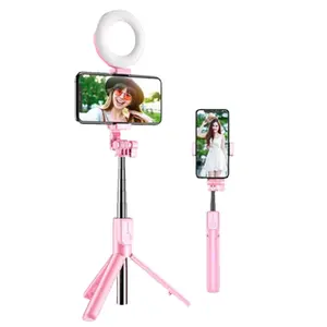 Ultimate Content Creator Ring Light Tripod: 6-in-1 Bluetooth Beauty Selfie Stick