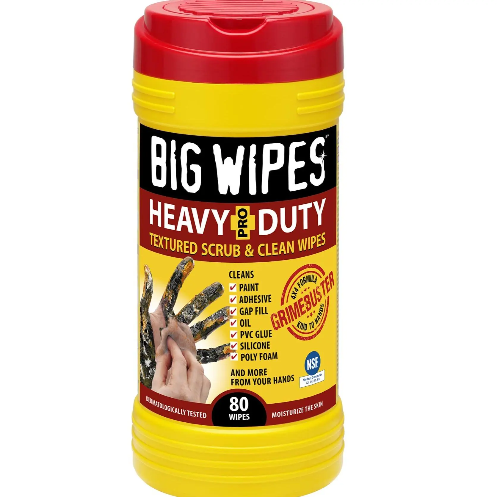 Red Lid 80ct Heavy Duty Pro+