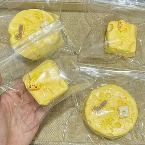 Silicone Cheese Stress Relief Toy, Soft Cute Squeezeable Fidget Toy, Healing Relaxing Small Object, Perfect Gift for Kids & Adults, Stress Relief Fidgeting