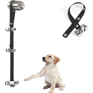 Upgraded Puppy Bells for Door Knob Potty Training Going Outside with 3 Snaps for Length Adjustment Ideal for Pet Lovers