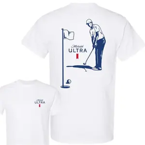Michelob Ultra Golf T Shirt For Men With Vibrant Design Available In All Sizes Youthful And Comfortable Wear