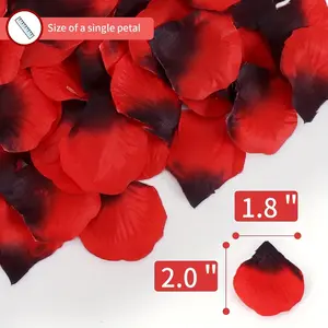 1000 simulated rose petals for Valentine's Day, petals for her/him, romantic night suits, weddings, engagements, parties, Realistic Faux Flowers (multicolor: red, black, white, pink, blue, light blue, purple, black and red).