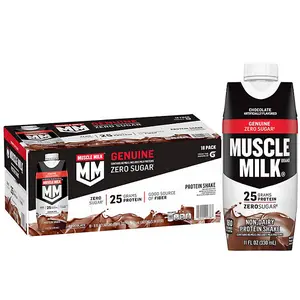 Muscle Milk 25g Genuine Protein Shake, Chocolate, 11 fl. oz., 18 pk. Beverage Energy