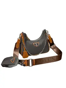 Women's Fashionable Crossbody Bag Luxury New Three-In-One Chain Bag Shoulder Bag High-End Handbag Waterproof Nylon Fabric