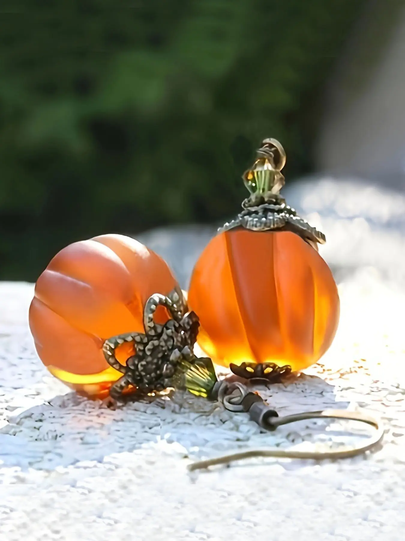 Vintage Pumpkin Pendant Dangle Earrings, Cute Halloween Party Gift, Multifunctional Women's Jewelry, Unique Design for All Seasons